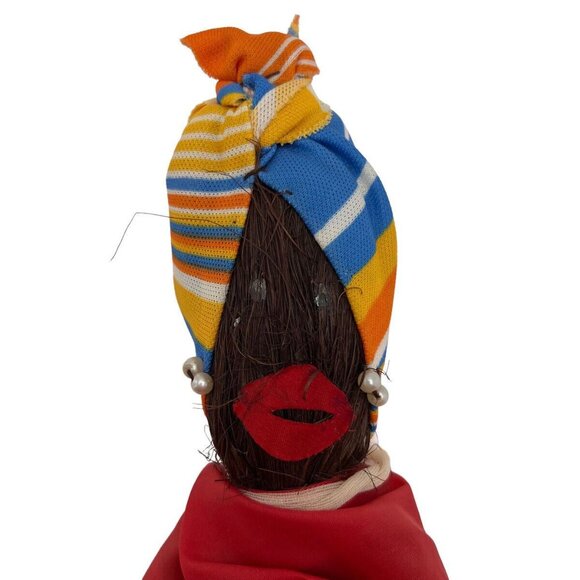 Vintage Rope Doll Caribbean Souvenir World Costume Barbados Bahamas Jamaca - Picture 2 of 12